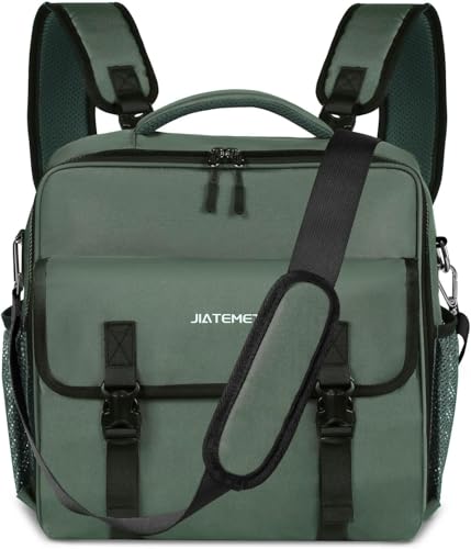 3-Ring Zipper Binder Bag, 700+ Sheets, 14" Laptop, Green