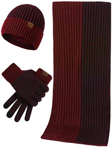 Winter Knit Beanie Hat Neck Warmer 