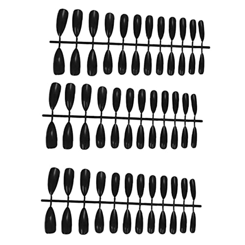 Mikinona 72pcs Full Cover Fake Nails for Women Almond Shape Nail Art Kits Color Design for Home and Salon Use Material for All Occasions