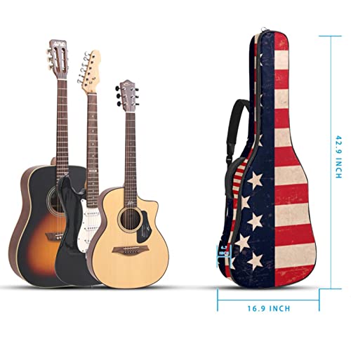 Statue de la Liberté New York Étui de guitare rembourré Sac à dos de protection pour guitare classique acoustique… - Les Beatles, Paul McCartney, John Lennon, RIngo Starr, George Harrison Statue de la Liberté New York Étui de guitare rembourré Sac à dos de protection pour guitare classique acoustique… – Image 6