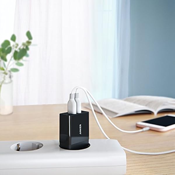 2-портовое USB-зарядное устройство Anker 24 Вт с технологией PowerIQ 24w