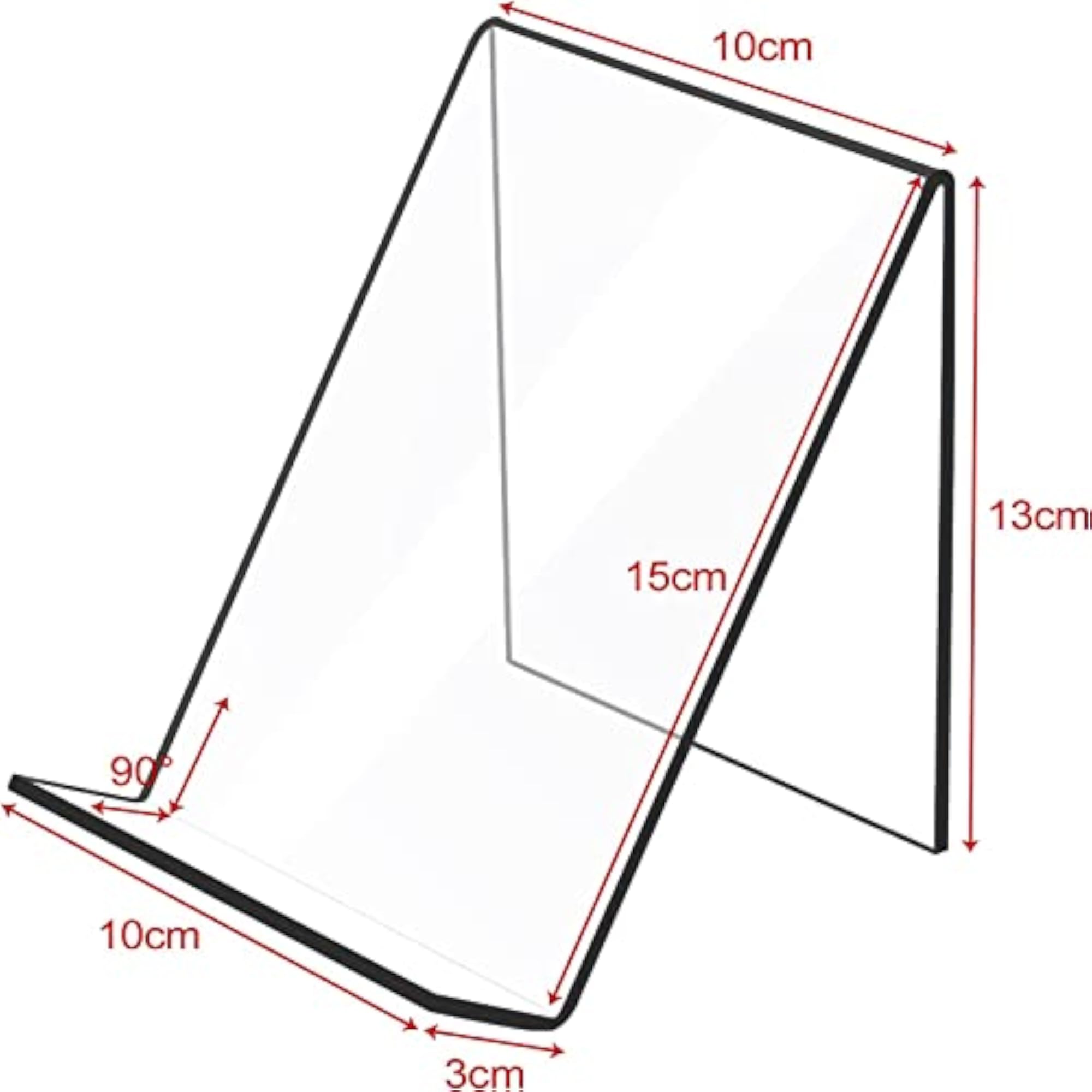 Clear Acrylic Book Display Stand Holder for Table & Shop