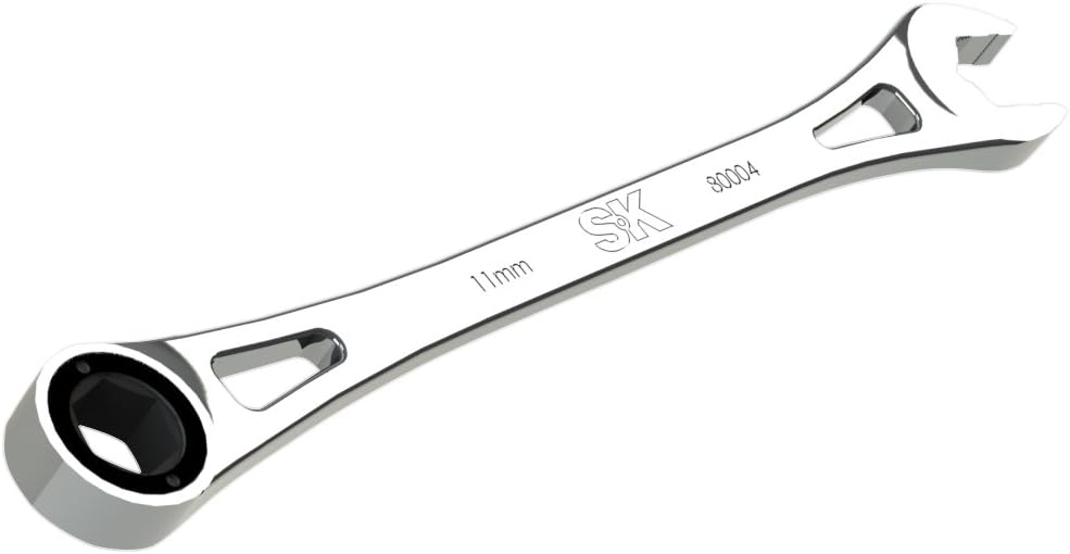 SK Tools USA 11MM, 6 Point, X-Frame® Combination Ratcheting Wrench | 80004