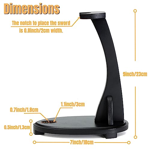 Eforlife Vertical Samurai Sword Holder Stand Display Small Size Swan Shape