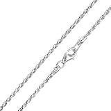 Lieferumfang: 1 x Kette aus 925 Sterling Silber (ohne Anhänger) inklusive Materia Schmuckbox.