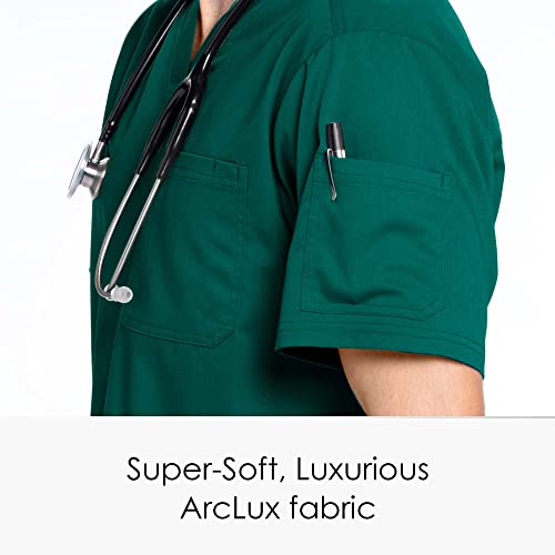 Barco Grey's Anatomy Grt091 Men's Evan Scrub Top Hunter Green 2Xl #TOP3