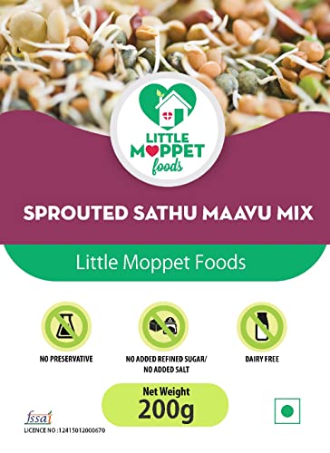Little Moppet Foods Sprouted Sathumaavu Mix - 200g (200 Gram- Pack of 1)