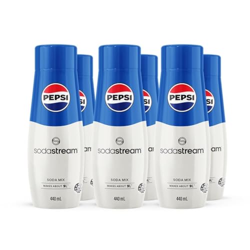 Sodastream Pepsi Soda Drink Mix, Makes 216 Servings, 440ml, Pack of 6