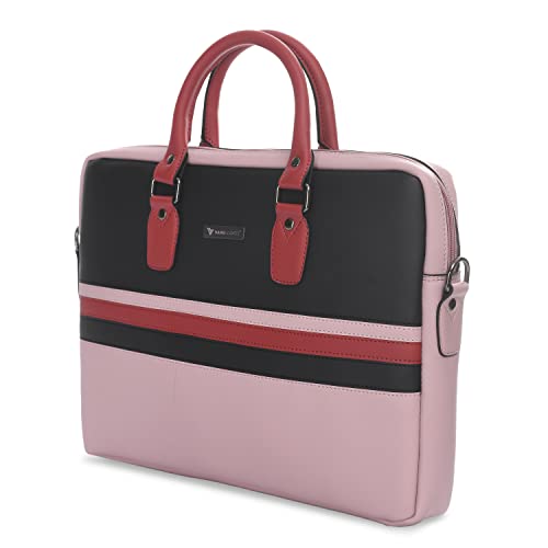 Image of Vaku Luxos MILAN 14 Inch Laptop Bag Leather Collection Messenger Organizer Shoulder Sling Office Bag for Men & Women With Adjustable Strap for Laptop and MacBook up to 14 inch