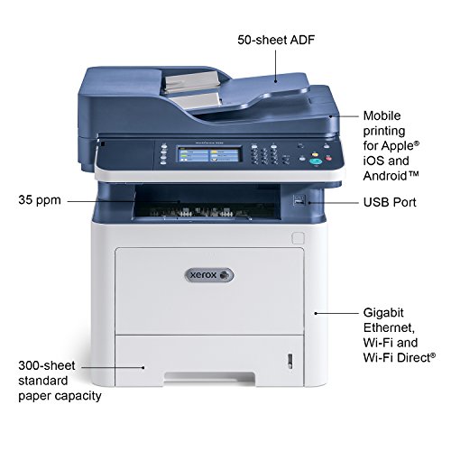 image for Xerox WorkCentre 3335/DNI Monochrome Multifunction Printer, Amazon Das