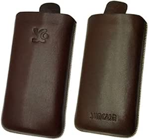 Original Suncase Leder Etui Für Nokia 6700 Classic - Braune Handytasche