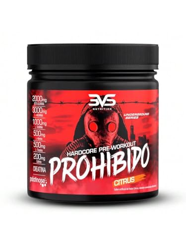 3VS Nutrition Pré Treino Prohibido 360g Sabor Citrus