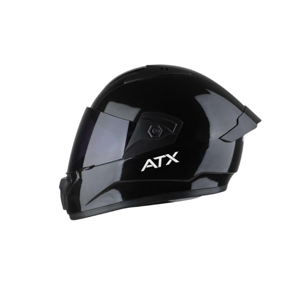 Full Face Bike Helmet Black | ISI Certified Motorcycle Helmet for Men Impact Resistant ABS Shell | Scratch Resistant Visor | Lightweight Riding for Bike & Scooter-image-34
