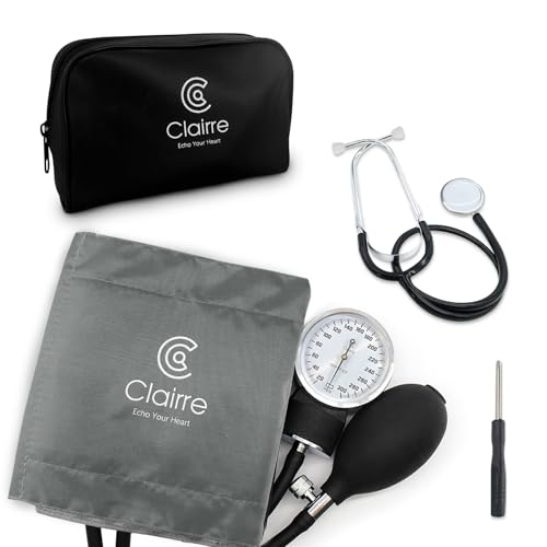 Clairre Blood Pressure Cuff and Stethoscope Kit