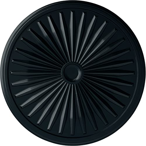 33 1/8"OD x 3 1/2"ID x 1 3/8"P Leandros Ceiling Medallion (Fits Canopies up to 5"), Hand-Painted Night Shade