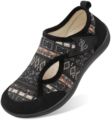 Womens Slippers Wide Diabetic Shoes Adjustable