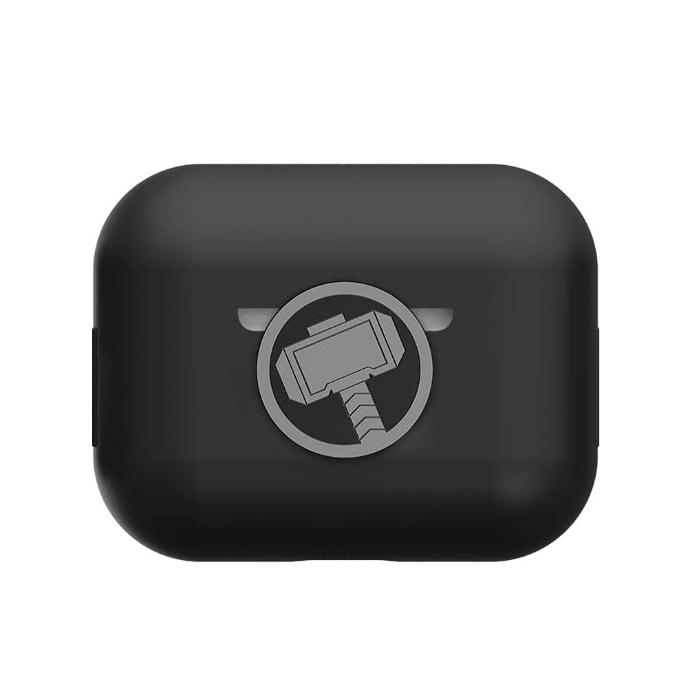 NARYM Silicone Case with Avengers Character Compatible with Airpods Pro 3rd Gen 2019 Release Thor Black Thor Black for Airpods Pro 3rd Gen