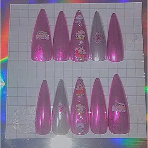 キャラクターネイルネイルチップミラーネイルクレヨンしんちゃん Anbx Net