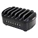 Produktbild NTONPOWER USB Ladestation Mehrere Geräte 7-Port Multi USB Ladegerät Universell für Tablet Handy Kindle mit Halterung Ladegeraet Station 14A 5V- Nero, MEHRWEG