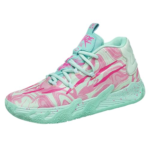 didopery Men's Lace Up High Top Basketball Shoes Chinese Style Breathable Non Slip Outdoor Sneakers Cushioning Workout Shoes for Fitness Training