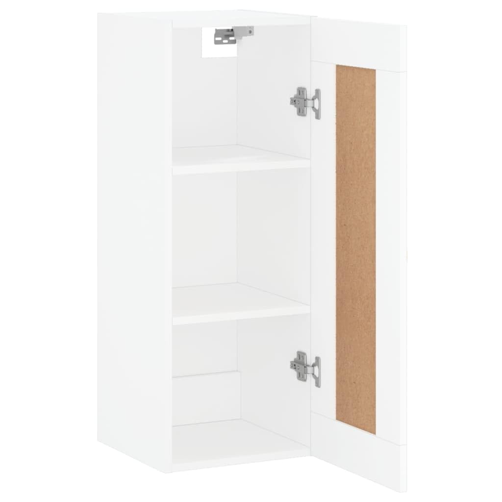 VidaXL Wandkast 69,5x34x90 cm bewerkt hout wit - Kantoormeubelen Plus VidaXL Wandkast 69,5x34x90 cm bewerkt hout wit - Kantoormeubelen Plus