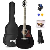 Complete Starter Kit for Beginners - The Max SoloJam Beginner Acoustic Guitar Kit includes everything you need to get started, making it the perfect first guitar for adults and kids alike. Full-Sized Acoustic Guitar with Premium Design - Featuring a ...
