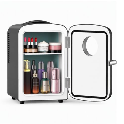 Image of Electactic Mini Fridge for Skincare & Drink, 4L /6 Cans, Black