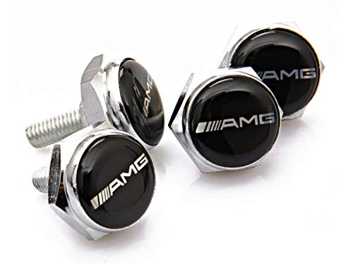 Deselen License Plate Screws for AMG Frame,Set of Front and Back - LP-BS17CS