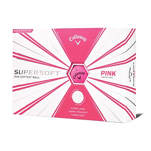 Callaway Golf Supersoft Golf Balls (Matte Pink), Prior Generation