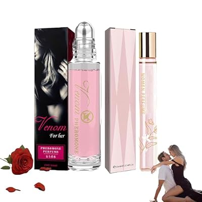 Pheromones Rose Perfumes For Women,Pheromone Perfume Oil Attraction,Long Lasting Pheromone Perfume (2PCS A)