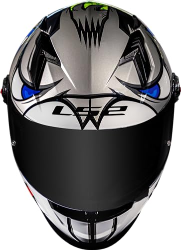 Capacete Masculino Ls2 Ff358 Alex Barros Prata Fechado Moto (60)