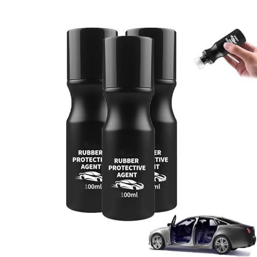 Car Rubber Seal Protectant,Rubber Seal Conditioner,100mlRubber Protective Agent,Windowtrack Lubricant,Silicone Spray for Windows,Door,Trunk,Crystal Coating Plastic Restorer,for All Vehicle (3)