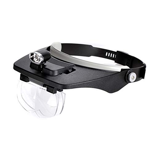 Loupe lunettes avec lumière LED LIBINFAN mains libres pour lecture et couture