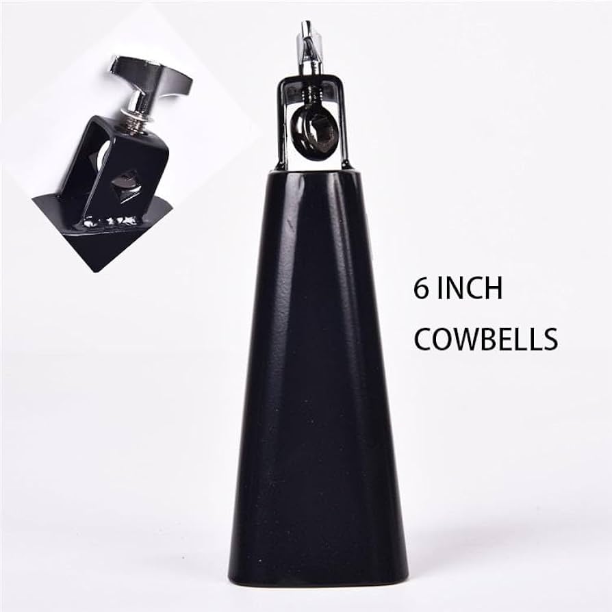 Amazon.com: 6 Inch Cowbell And Cowbell Clamp, Cowbell Holder