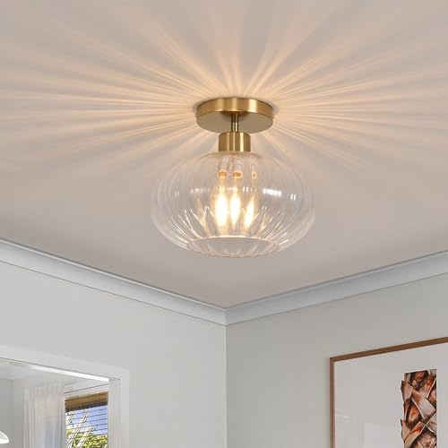 Plafonnier en verre moderne salon luminaire couloir de plafond E27