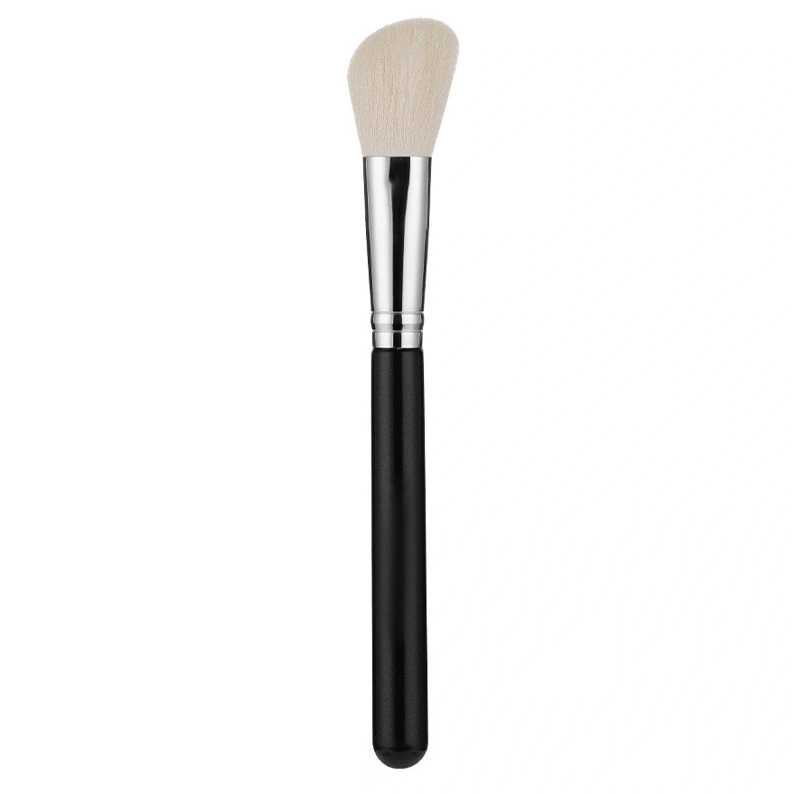 Angled Blusher Brush by Quality Blush Contour Bronzer Makeup Tool, BLACK