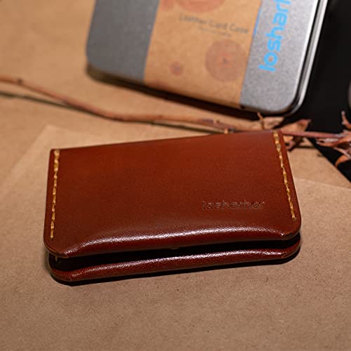 Leather Bifold Card Wallet Slim Minimalist Wallet for Women & Men Front Pocket Card Holder for 8 Credit Cards3