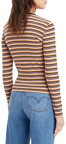 Levi's Long-Sleeve Baby Tee, Donna, Reanna Stripe Mole, Xxs - 2