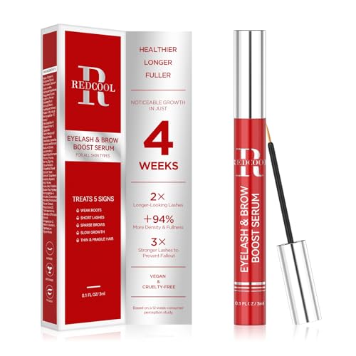 Redcool Lash Serum: Eyelash Growth Serum Gentle Natural Vegan Enhancing
