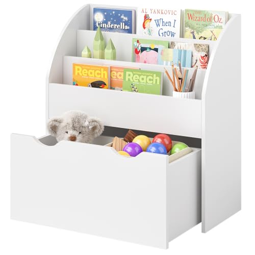 Bellabino Koro Bücherregal Kinder – Regal Kinderzimmer mit 3 Fächern