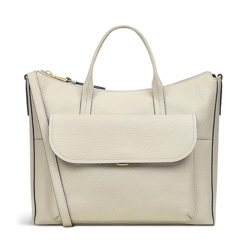 RADLEY London Colebrook Close Women's Medium Leather Ziptop Satchel Bag, Pumice