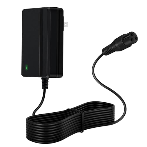 24V Battery Charger Replacement for Razor E100, E200, E300, E500, PR200, MX350, Dirt Bike, Pocket Mod, and Dirt Quad, 3-Prong Inline Female Connector