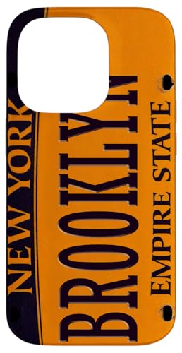 iPhone 14 Pro Brooklyn New York City Cars Plate Number, Brooklyn Phone Case