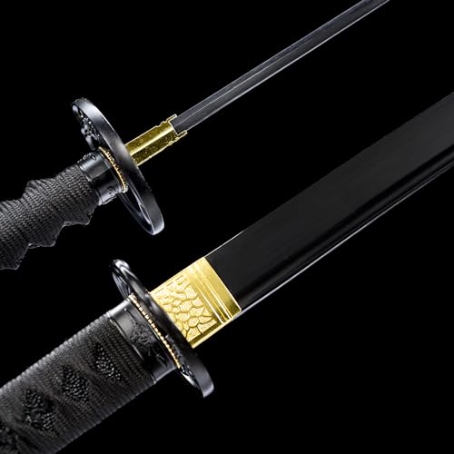 Eroton Real Katana Sword Sharp - Japanese Samurai Swords Are A Unique Gift For Men - Full Tang High Carbon Steel Sword Blade Makes A Memorable For Martial Arts Enthusiasts Or Sword Collectors thumb #5