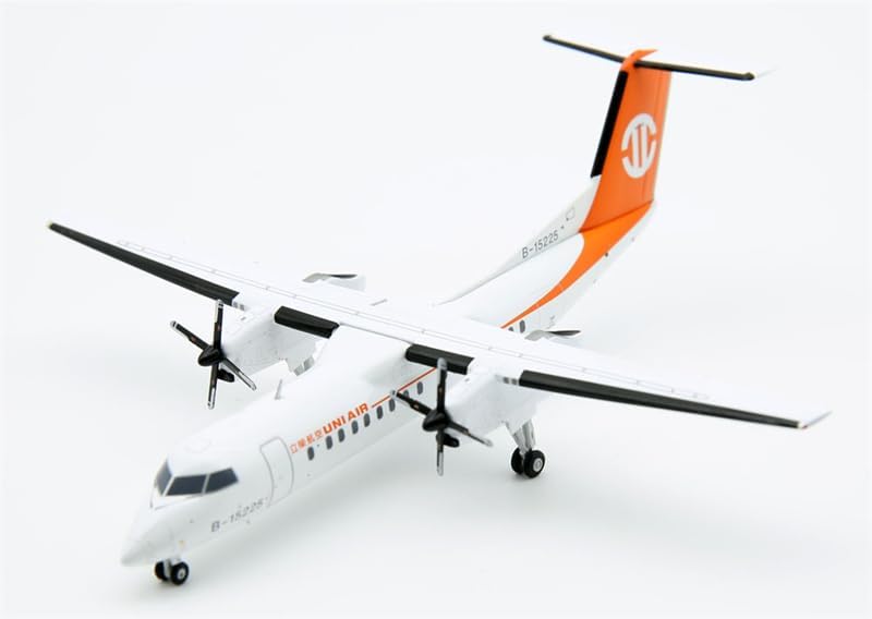 Miniatura 4 de JC Wings Uni Air Último vuelo BOMBARDIER Dash-8 B-15225 1200 DIECAST modelo de avión preconstruido