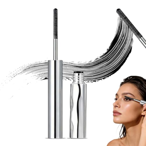 Eyelash Primer, 2026 New Waterproof Curling Mascara, Tubular Eyelash Primer for Women, Black Natural and Non-Smudged Mascara for Daily Use (Black 1Pcs)