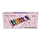Xylophon Holz Musik Glockenspiel Musikinstrument für Kinder Mädchen Jungen mit 2 Schlägel Buntes Xylophon- 3811