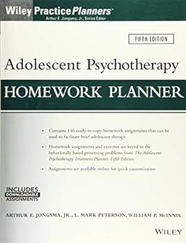 Paperback Adolescent Psychotherapy Homework Planner, 5th Edition (Wiley PracticePlanners) Book
