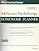 Adolescent Psychotherapy Homework Planner, 5th Edition