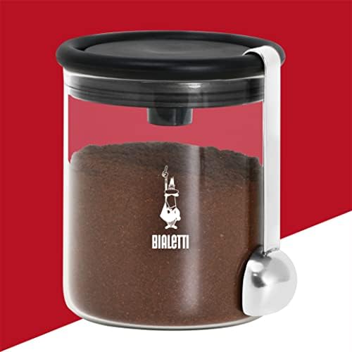 Bialetti Moka Coffee Jar 250 g (with Cap), Glass